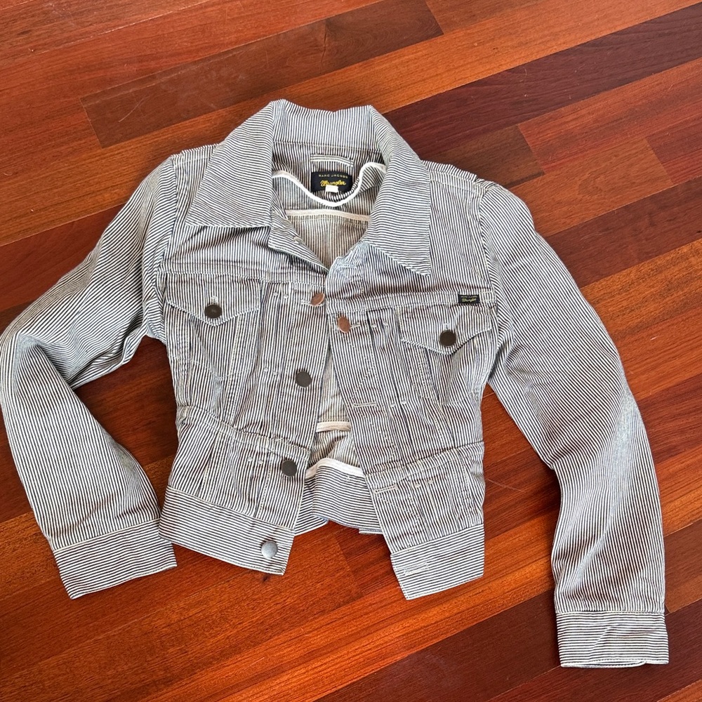 Marc Jacobs Striped Black and White Cropped Jacket